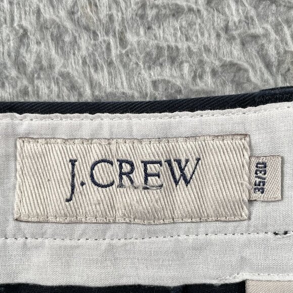 J.Crew Chino Pants Mens 35x30 Black Pleated Business Casual Preppy - Picture 3 of 8